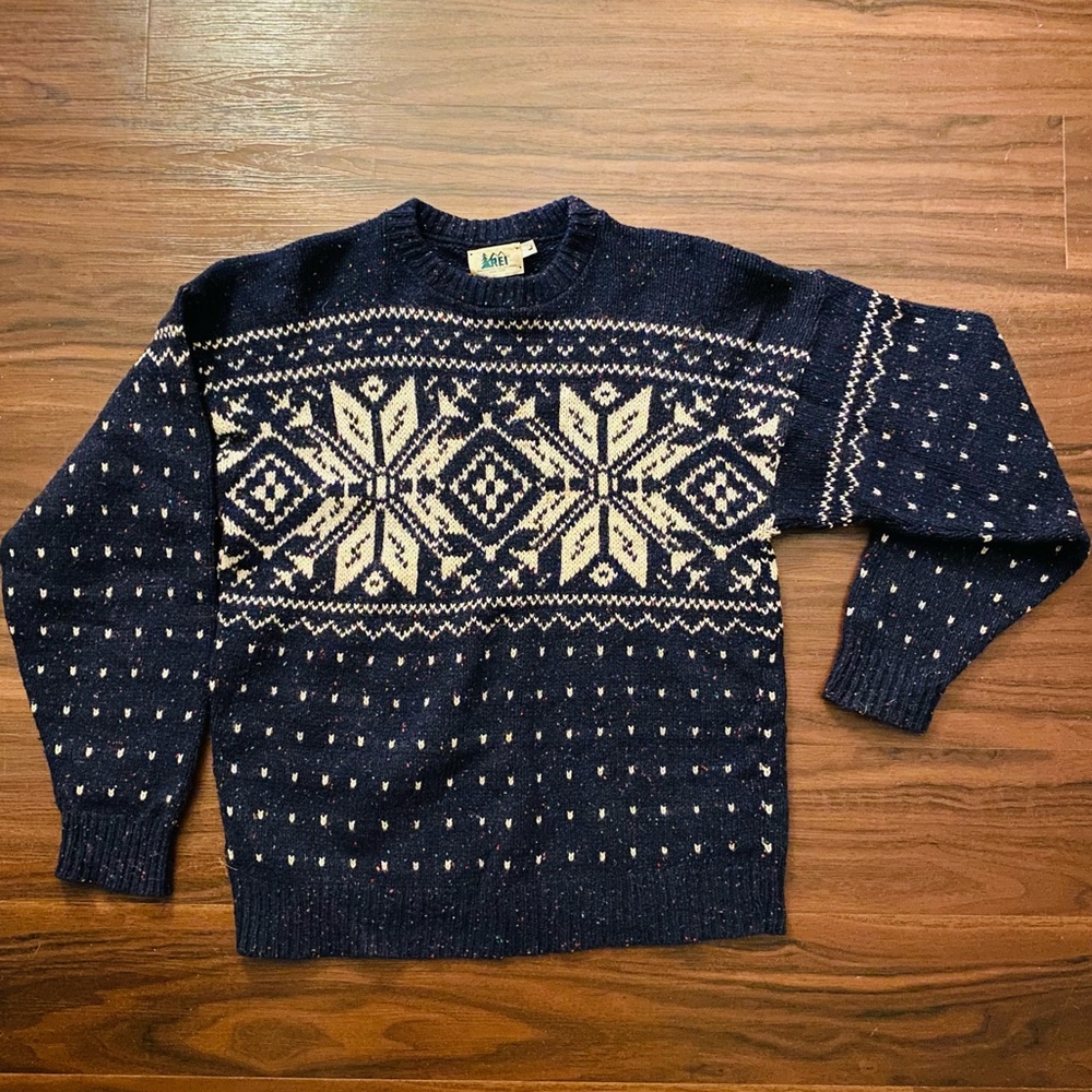 Vintage REI Christmas Sweater - Large